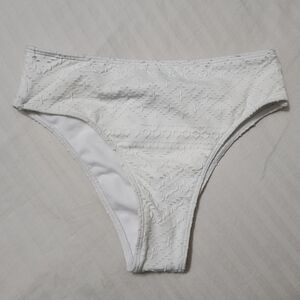 NEW Roxy Women's Quiet Beauty Cheeky Bikini Bottom in White size Small